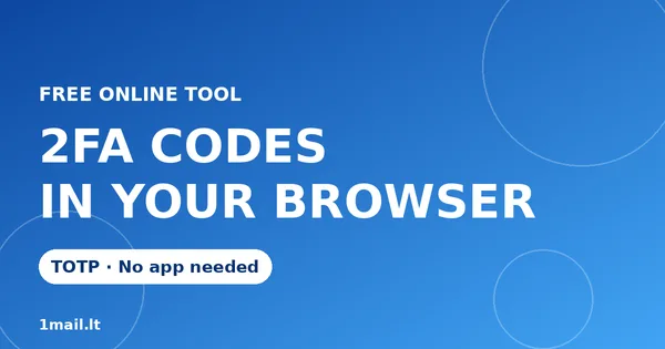 Autentikator 2FA Online Gratis: Bikin Kode TOTP Tanpa Instal Aplikasi