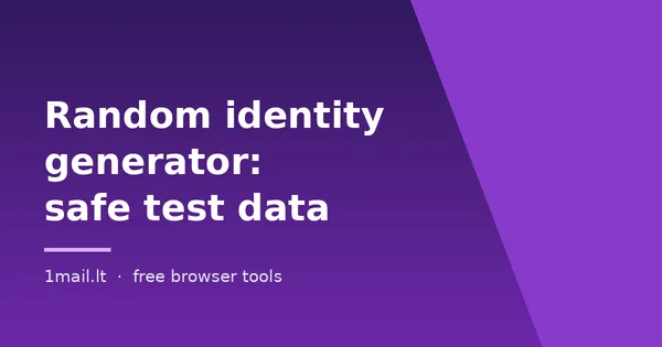 Apa Itu Generator Identitas Acak dan Kapan Sah Digunakan?