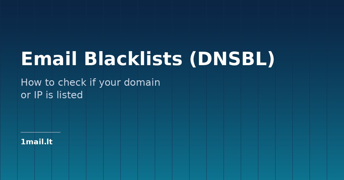 Email Blacklists (DNSBL): How to Check If Your Domain or IP Is Listed